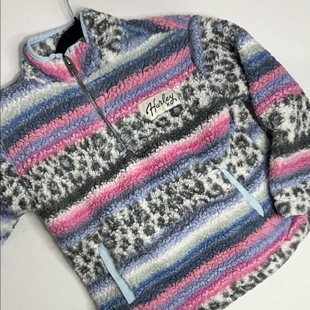 Hurley Cozy Striped Fleece Girls (size 4/5)